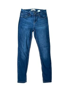 eunina Jude Dark Blue Mid Rise Ankle Skinny Jeans Size 7